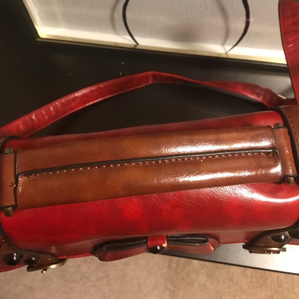 Ecosusi Bag Red and Brown Bag